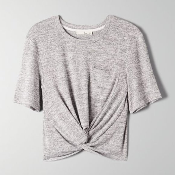 Aritzia Tops - Aritzia | Wilfred Frey Tie Front Tee Small